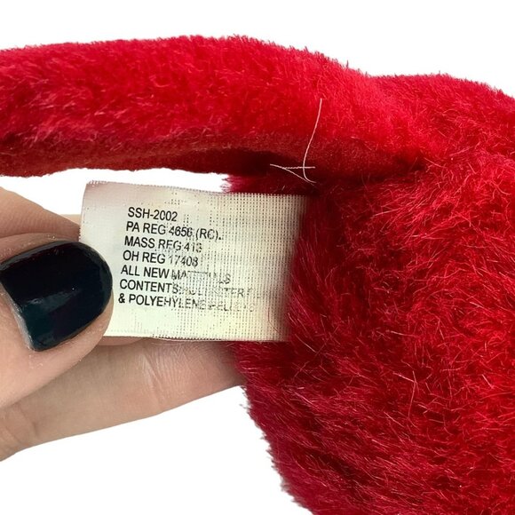 Vtg K&M Toys Northern Cardinal Bird Stuffed Animal Plush Toy 6 Inch Mohawk SOUND - Picture 7 of 8